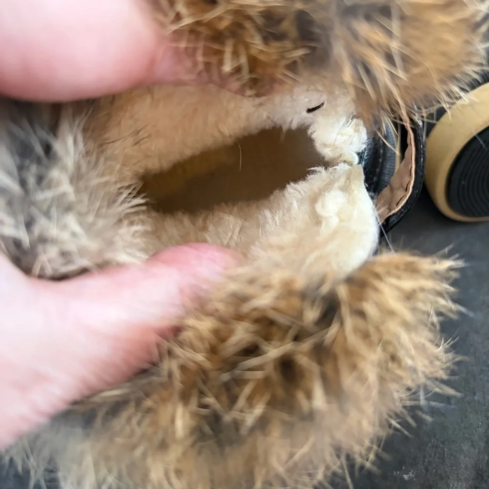Comfy Kids Faux Fur Toddler Winter Boots Size 6 (EU 22) Black Snow Boots